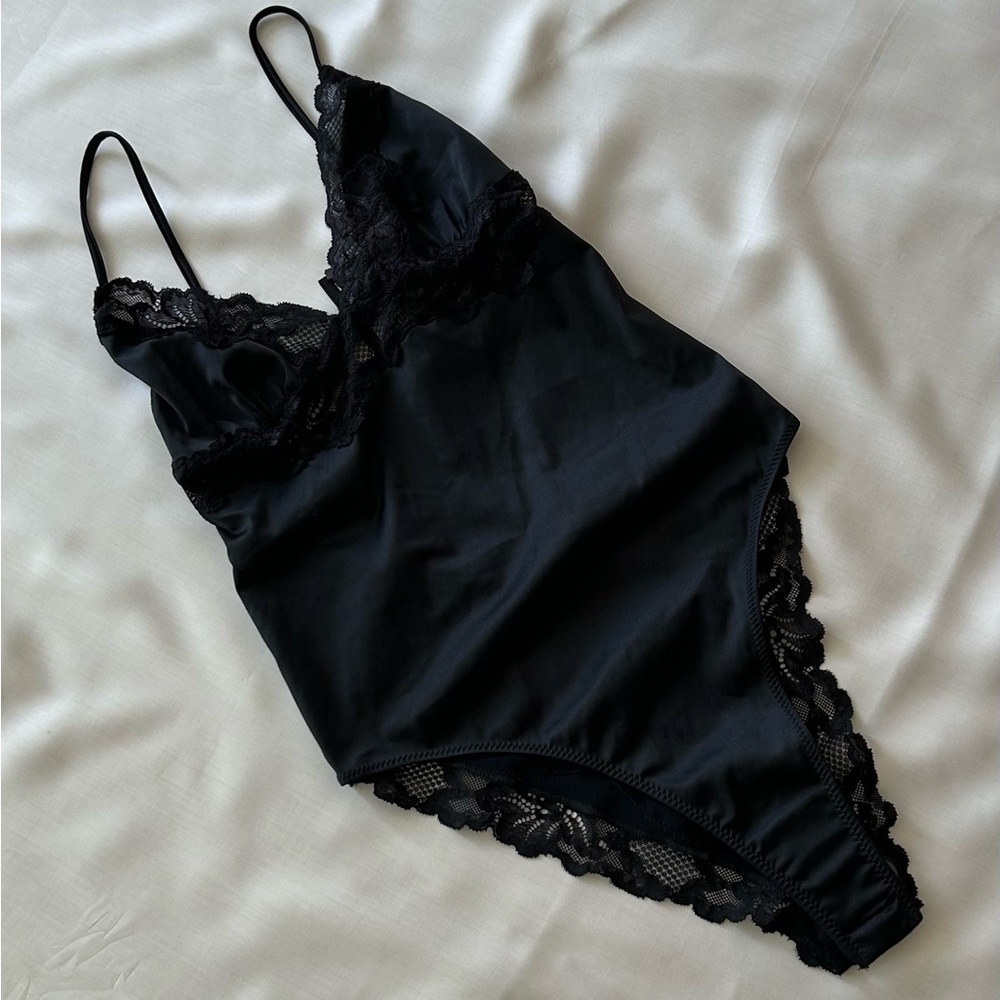 NWT 🖤 Zara Body Suit Lace Black Size S - Picture 1 of 5